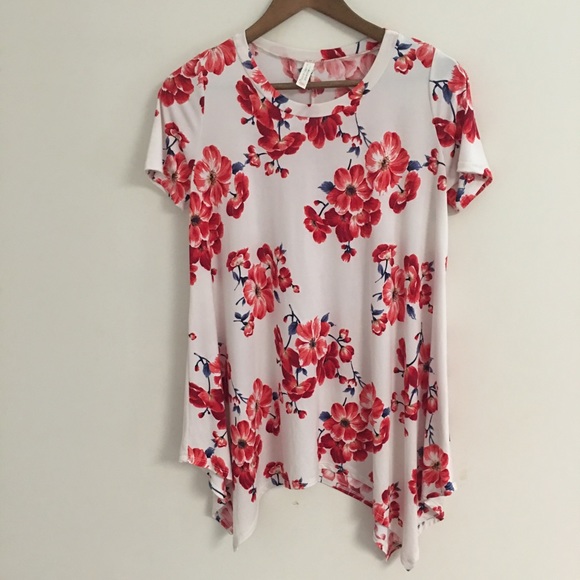 Flamingo Urban Tops - Flamingo Urban Floral Print Blouse